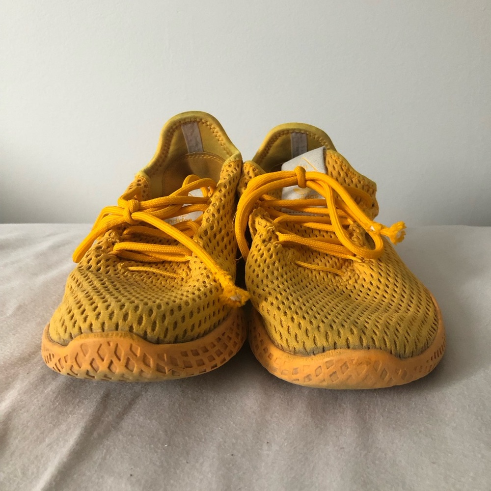 Yellow pharrell Williams adidas shoes